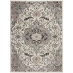 Nourison Home Elation ETN09 Ivory Grey 5 ft. 3 in. X 7 ft. 3 in. Area Rug