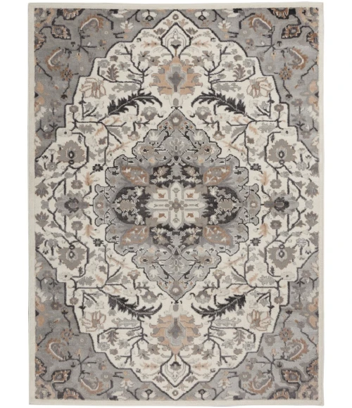 Nourison Elation Area Rug ETN09-Ivory Grey