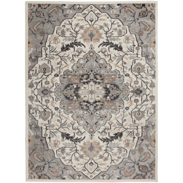 Nourison Elation Area Rug ETN09-Ivory Grey
