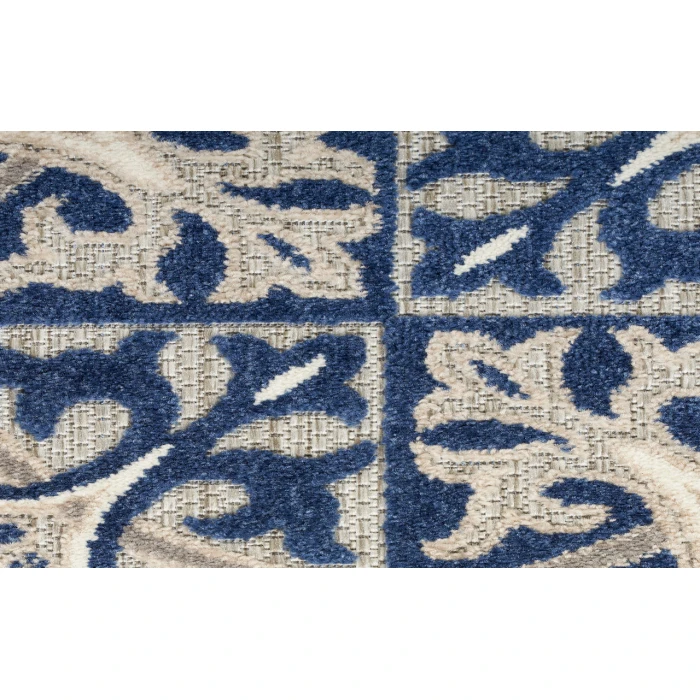 Nourison Aloha Blue ALH34 2 ft. 8 in. X 4 ft. Rectangle Rug