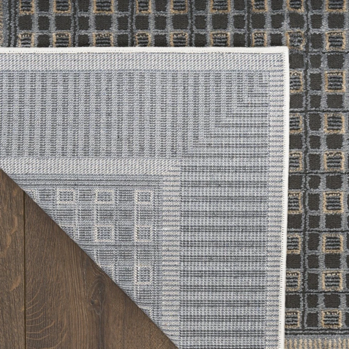 Nourison Nordic Black Taupe NRC03 10ft. x 14ft. Rect. Rug