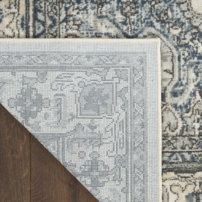 Nourison Quarry Ivory Navy QUA18 6 ft. X 9 ft. Rect. Rug