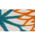 Nourison Aloha Turquoise Multicolor ALH05 3 ft. 6 in. X 5 ft. 6 in. Rectangle Rug