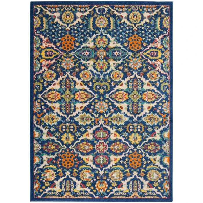 Nourison Allur Area Rug ALR03 Navy Multicolor
