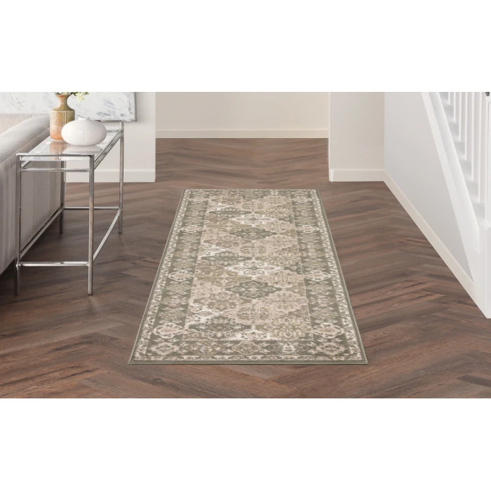 Nourison Grafix Green GRF31 2 ft. 3 in. X 7 ft. 6 in. Rectangle Rug