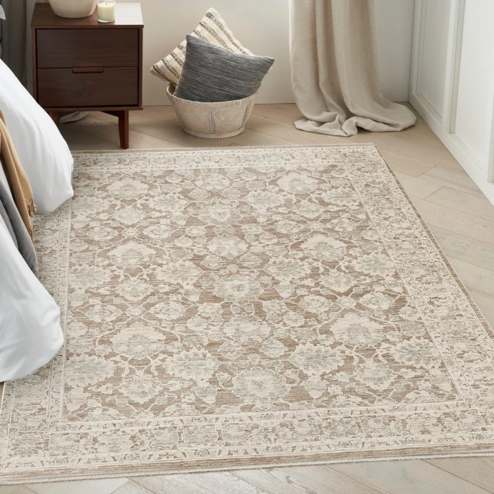 Nourison Shadows Ivory Mocha SHW03 4 ft. X 6 ft. Rect. Rug