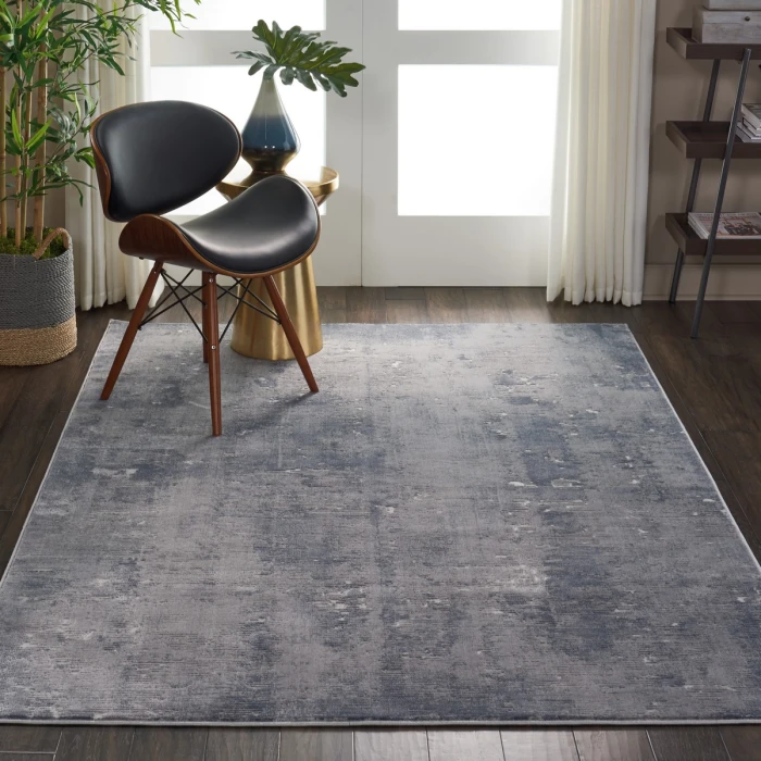 Nourison Rustic Textures Grey RUS05 6 ft. X 9 ft. Rect. Rug