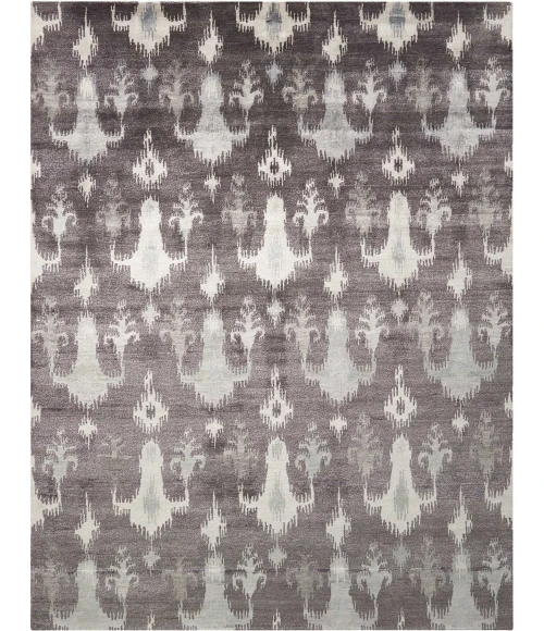 Nourison Home Silk Shadows Grey SHA09 7ft.9in. x 9ft.9in. Rect. Rug