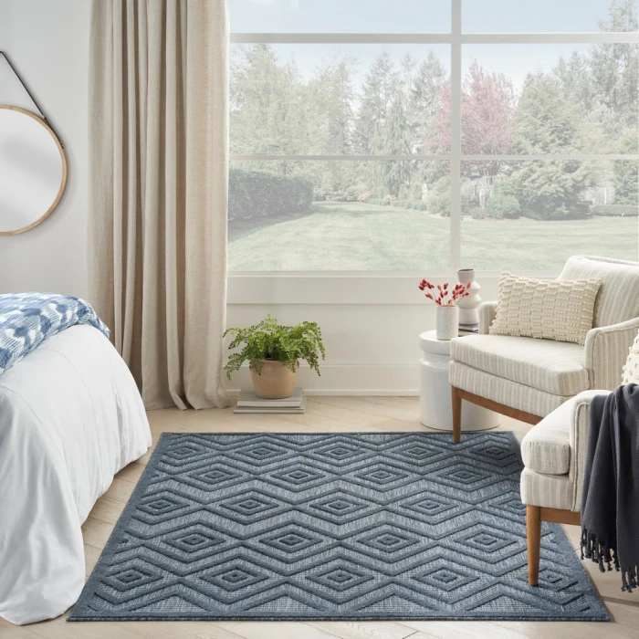 Nourison Versatile Area Rug NRV01 Navy Blue