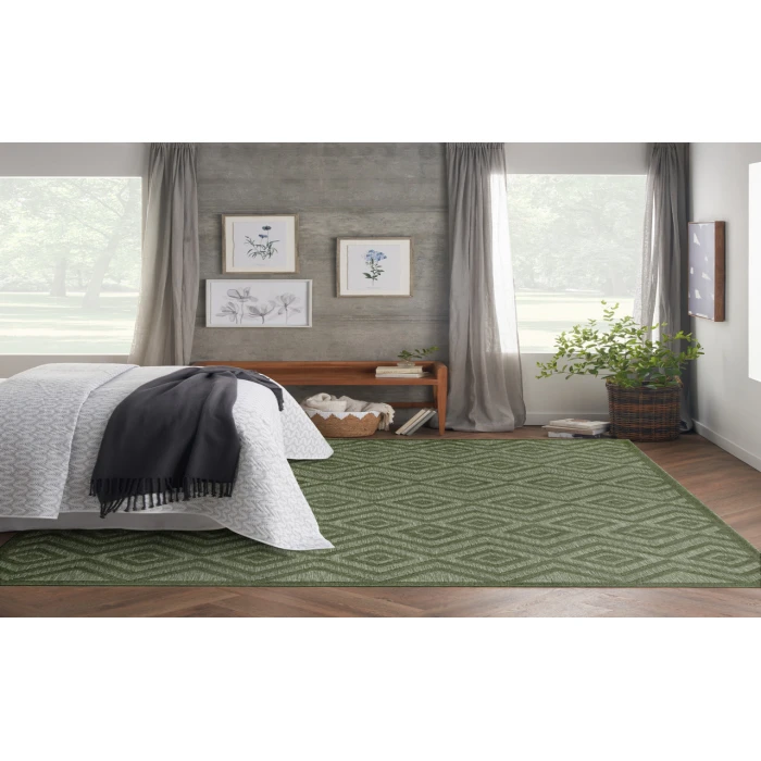 Nourison Versatile Green NRV01 8 ft. X 10 ft. Rectangle Rug