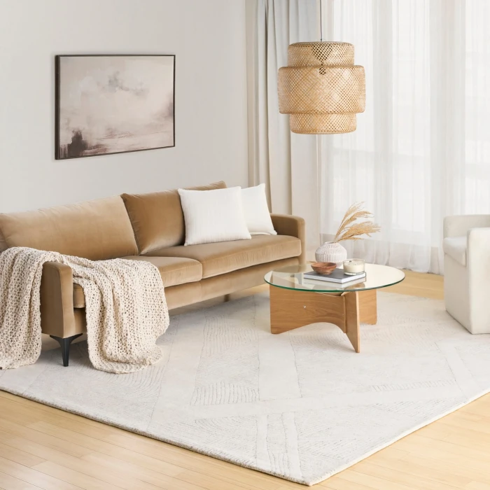 DKNY Pure Patterns Ivory Grey PRN01 8 ft. X 10 ft. Rect. Rug