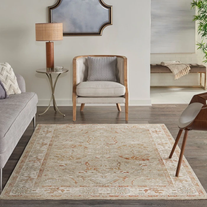 Nourison Infinite Sage Ivory IFT01 4 ft. X 6 ft. Rect. Rug