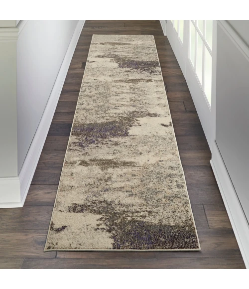 Nourison Celestial Runner Area Rug CES02-Ivory/Grey