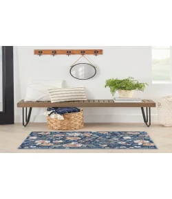 Nourison Home Nourison Washables NWB01 Navy Multicolor 3 ft. X 5 ft. Area Rug