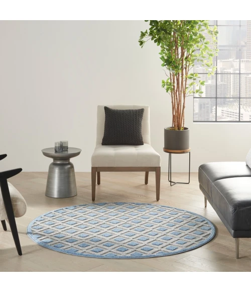 Nourison Aloha Area Rug ALH26-Blue/Grey