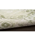 Nourison Astra Machine Washable Ivory Green ASW11 5 ft. 3 in. Round Rug