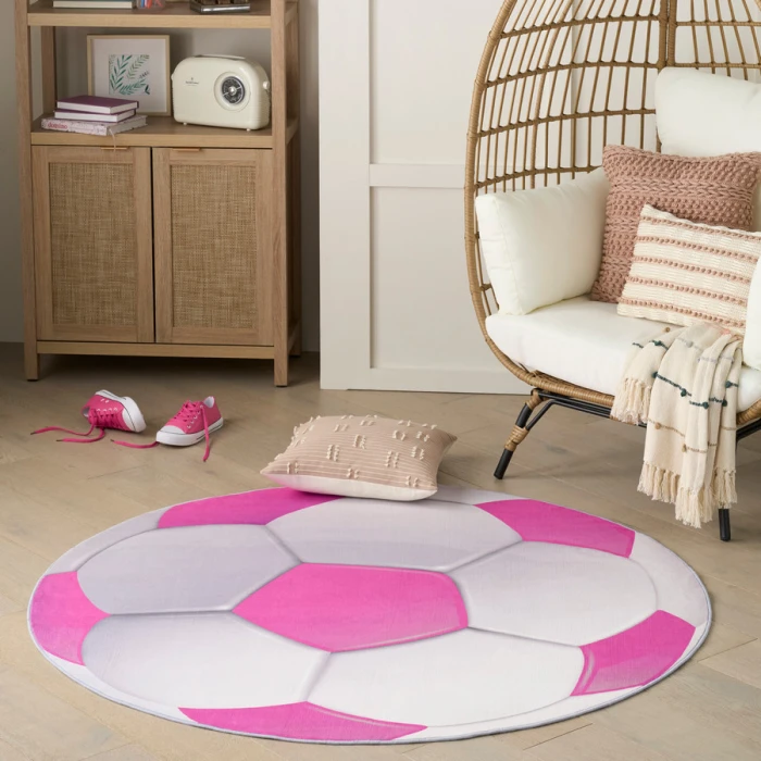Nourison Home Imagination Pink IMA08 5 ft. Round Rug