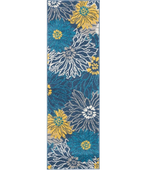 Nourison Passion Runner Area Rug PSN17-Blue