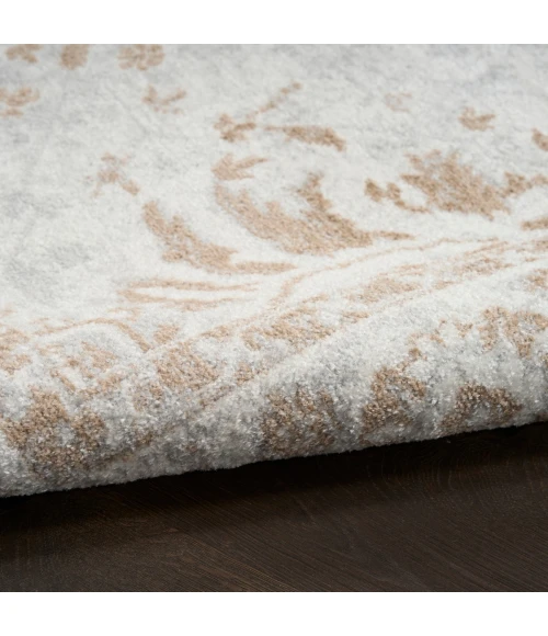 Nourison Astra Machine Washable Grey ASW20 4 ft. X 6 ft. Rect. Rug
