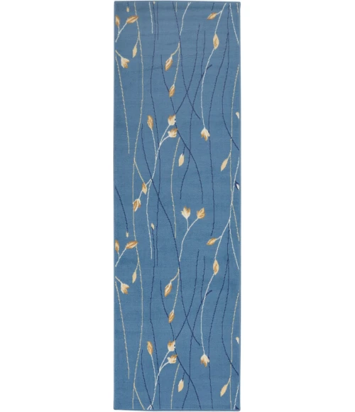 Nourison Grafix Runner Area Rug GRF15-Light Blue