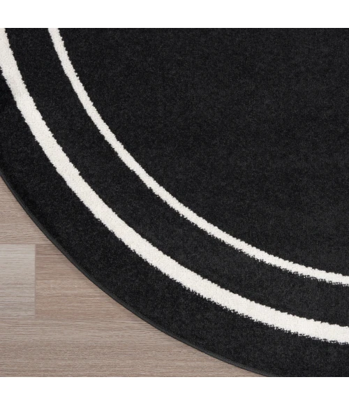 Nourison Nourison Essentials Area Rug NRE02 Black Ivory