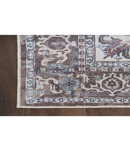 Nicole Curtis Machine Washable Series 1 Olive Ivory SR104 7 ft. 10 in. X 9 ft. 10 in. Rectangle Rug