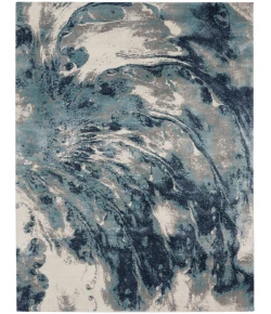 Nourison Home American Manor AMR03 Blue Ivory 9 ft. X 12 ft. Area Rug