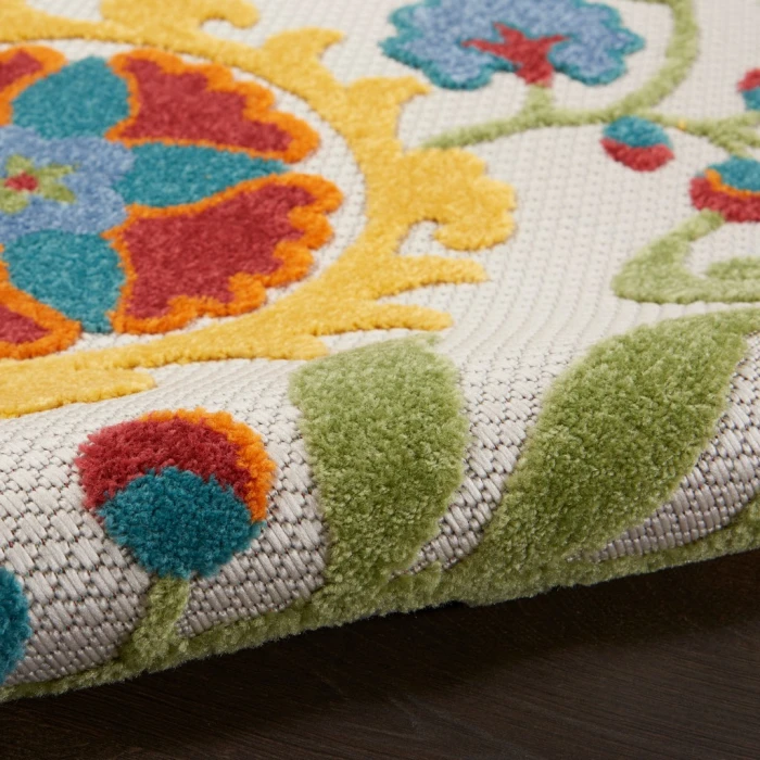 Nourison Aloha Area Rug ALH17-Ivory/Multi