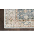Nourison Astra Machine Washable Silver Blue ASW11 2 ft. 2 in. X 8 ft. Rectangle Rug