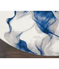 Nourison Twilight Round Area Rug TWI27 Ivory/Blue 8' Round
