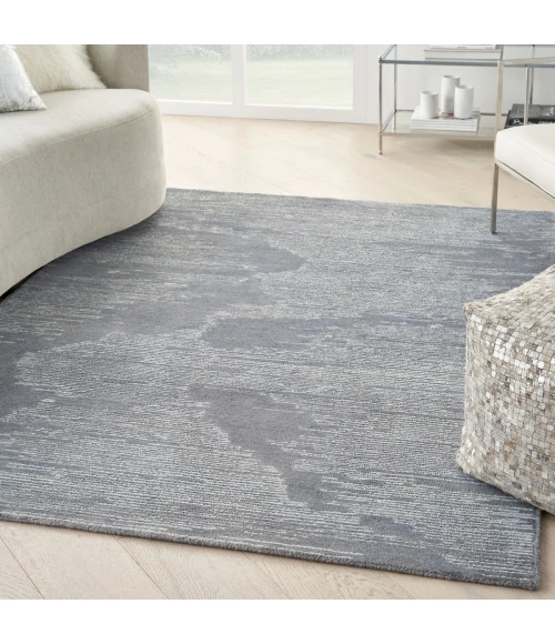 Michael Amini Ma30 Star Area Rug SMR02 Blue 5'3" x 7'3"