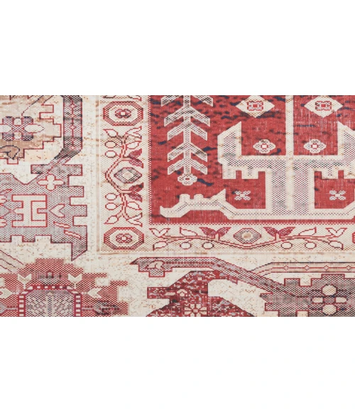 Nourison Vintage Home Red VNH02 5 ft. X 7 ft. Rectangle Rug