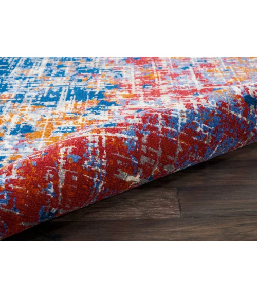 Nourison Twilight Round Area Rug TWI25 Red/Blue 8' Round