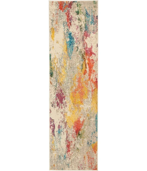 Nourison Celestial Runner Area Rug CES12-Ivory/Multicolor