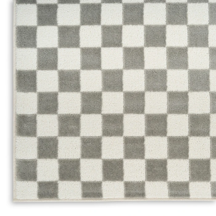 Nourison Serenity Home Ivory Grey SRH09 2 ft. 2 in. X 7 ft. 6 Rect. Rug