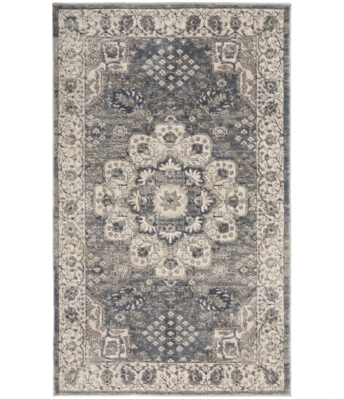 Nourison Quarry Grey Ivory QUA07 3 ft. X 5 ft. Rect. Rug