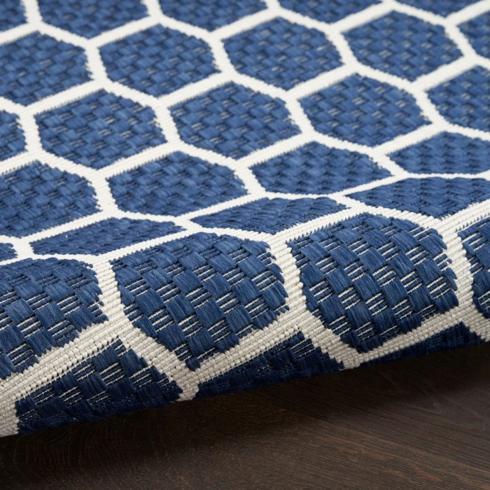 Nourison Twist Reversible Navy TWS01 12 ft. Rect. Rug
