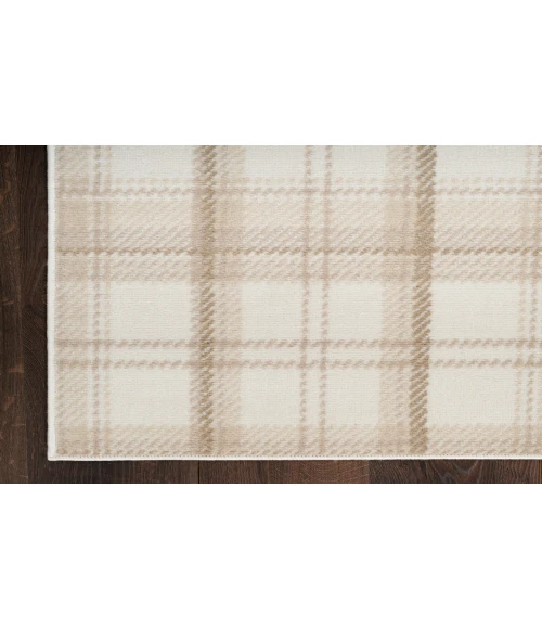 Nourison Grafix Ivory Beige GRF03 2 ft. 3 in. X 12 ft. Rectangle Rug