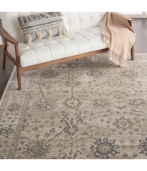 kathy ireland Home Moroccan Celebration Area Rug KI384-Ivory/Sand