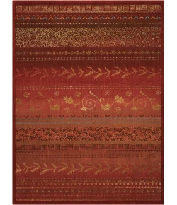 Nourison Home Radiant Impression Burgundy LK02 7ft.9in. x 10ft.10in. Rect. Rug