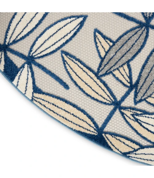 Nourison Aloha Area Rug ALH18-Ivory/Navy