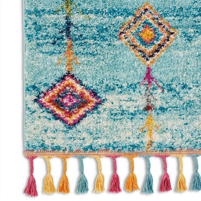 Nourison Nomad Aqua NMD04 2ft.2in. x 4ft. Rect. Rug
