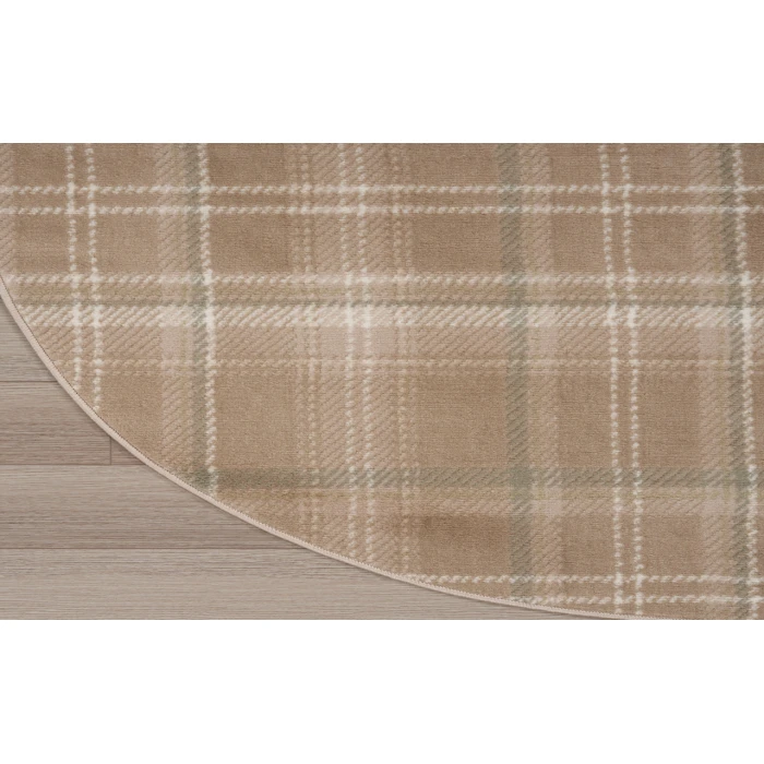 Nourison Grafix Taupe GRF03 4 ft. Round Rug