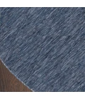 Nourison Washable Solutions Navy Blue WSL01 8 ft. X Round Rug