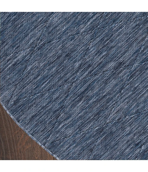 Nourison Washable Solutions Navy Blue WSL01 8 ft. X Round Rug