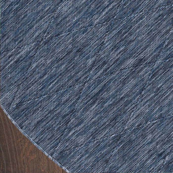 Nourison Washable Solutions Navy Blue WSL01 8 ft. X Round Rug