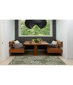 Nourison Home Garden Oasis GOA01 Green Ivory 3 ft. X 5 ft. Area Rug
