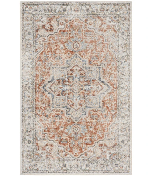 Nourison Astra Machine Washable Area Rug ASW12 Gold/Multicolor
