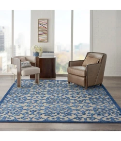 Nourison Home Aloha ALH21 Grey Blue 9 ft. 6 in. X 13 ft. Area Rug