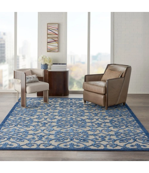 Nourison Aloha Area Rug ALH21-Grey/Blue